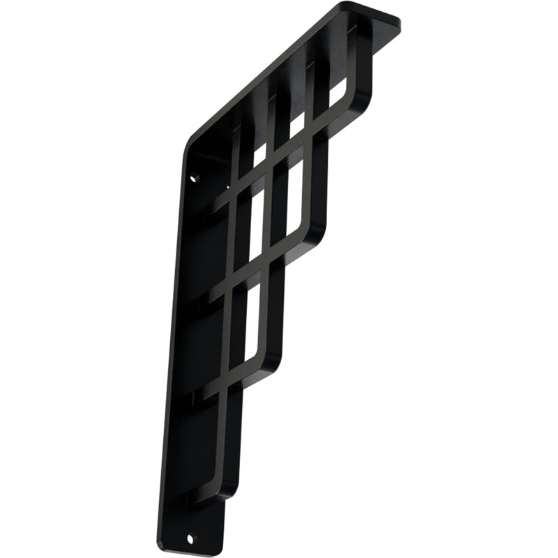 Support en fer forgé Diane, H 8 po x l 1,5 po x P 5,5 po, Noir
