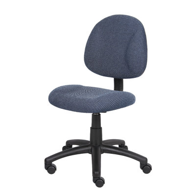Jea Swivel Posture Chair, Contoured Seat And Back, Tweed, Wheels