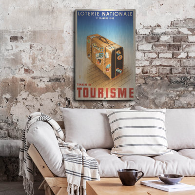 " Loterie Nationale - Tourisme Luggage " by Vintage Posters
