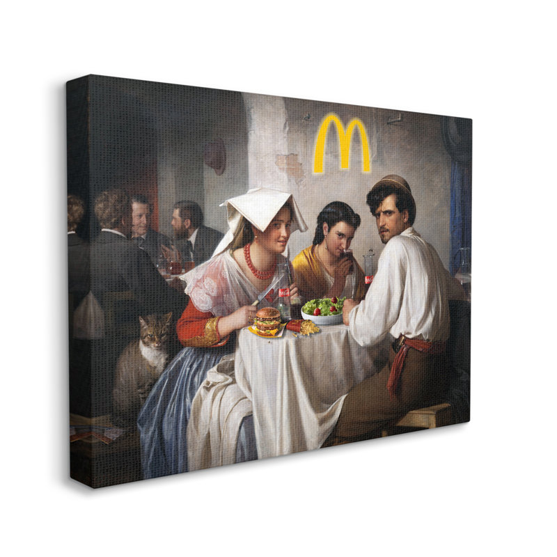 «Funny Classics Burger Joint» par Birch & Ink, H 16 po x l 20 po x P 1,5 po