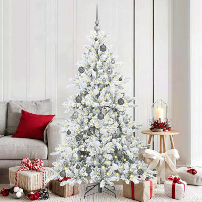 Artificial Hinged Christmas Tree with 300 LEDs PVC