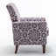 Fauteuil en mélange de polyester à motifs