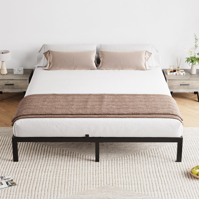 Profile Metal Platform, Under Bed Storage, Quiet, No Box Spring Needed, Queen