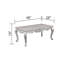 Élégante table basse en bois argenté - Rehausse l'ambiance de votre salon