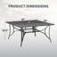 Ensemble de salle à manger d'extérieur pour 6 personnes avec trou pour parasol, fauteuils pivotants à 360° en tissu textilène-1429411562-1467696505