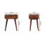Nightstand 45cm W Solid Wood Bedside Table