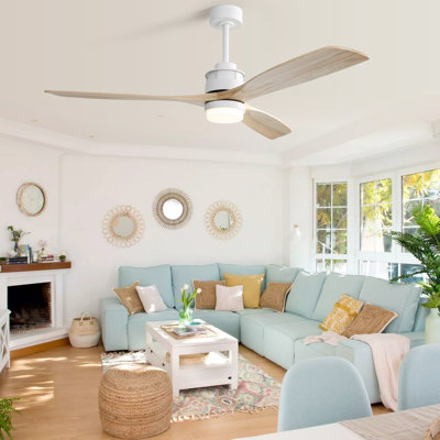 Nicola 60" W 3-Blade LED Ceiling Fan