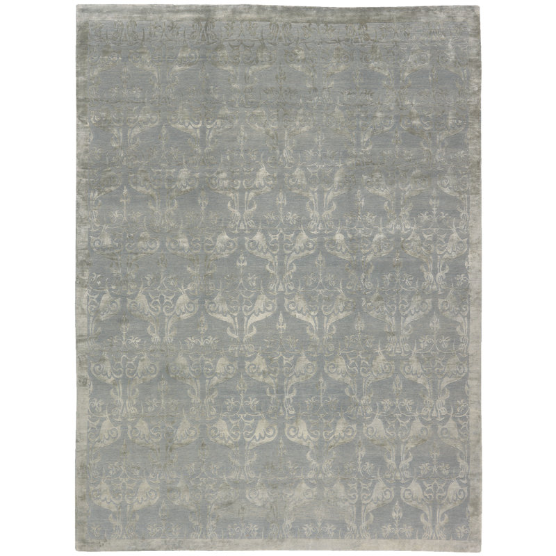Niagara Hand-Knotted Area Rug in Riverstone