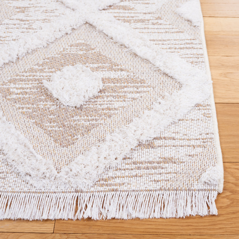 Tapis ivoire / beige Hultgren 730, Rectangle 6 pi 4 po x 9 pi 6 po