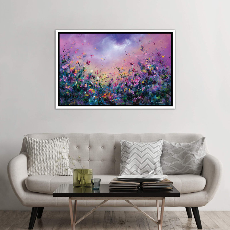 « arc-en-ciel » par jaanika talts-impression sur image, Toile blanche encadrée, H 32 po x l 48 po x P 1,5 po