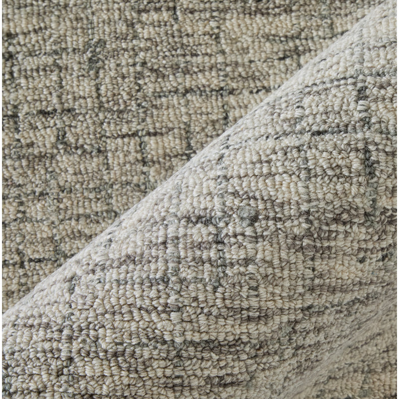 Tapis gris / taupe / beige en laine touffeté à la main Hodges, Rectangle 12 pi x 15 pi