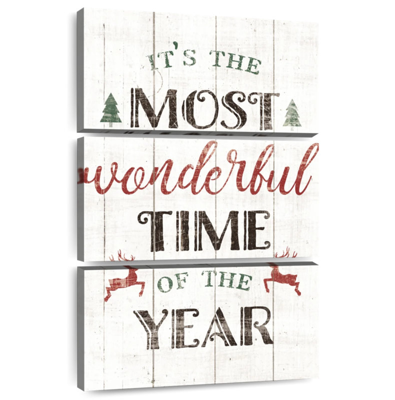 Christmas Wonderful Time, H 32 po x l 20 po