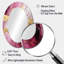 Essence de marbre rose et or I - miroir décoratif ovale abstrait sur métal-483572054