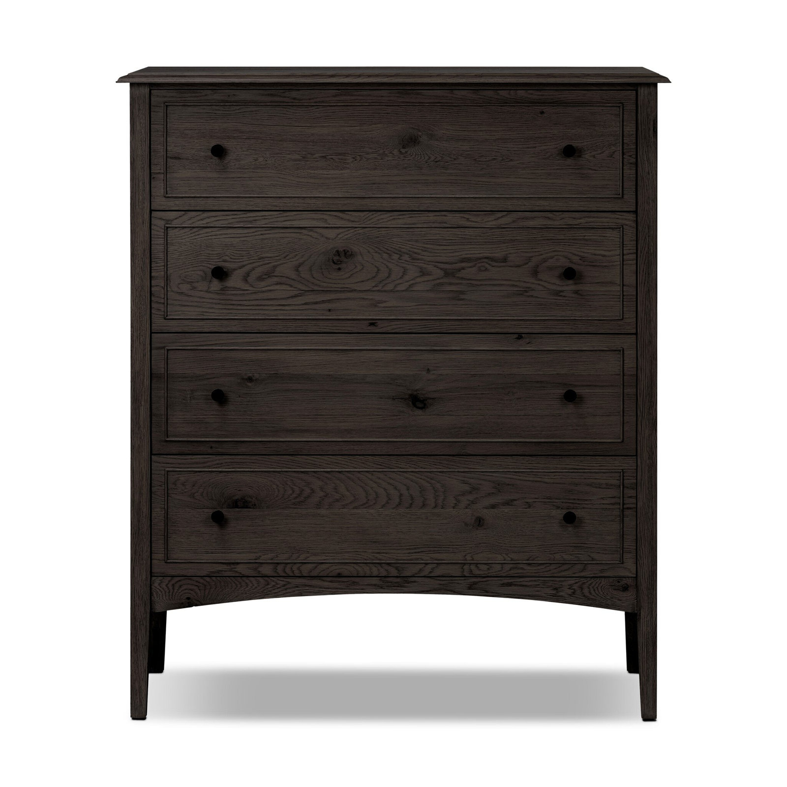 Maggie Tall Chest-Aged Smoked Oak, Smoked Black Oak