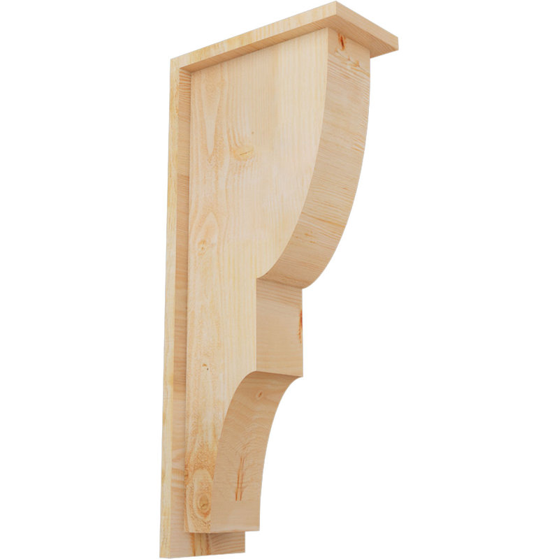 Corbeau Ridgewood avec contre-plaque, H 28 po x l 6 po x P 12 po, Sapin de Douglas, Sciage brut