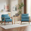 Fauteuil d'appoint Mid-Century avec accoudoirs lombaires Bruce-110957957