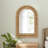 Brooklen Rattan Frame Arch Wall Mirror