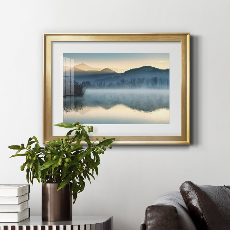 " Quiet Morning ", Gold, 22.5" H x 30.5" W x 1.5" D