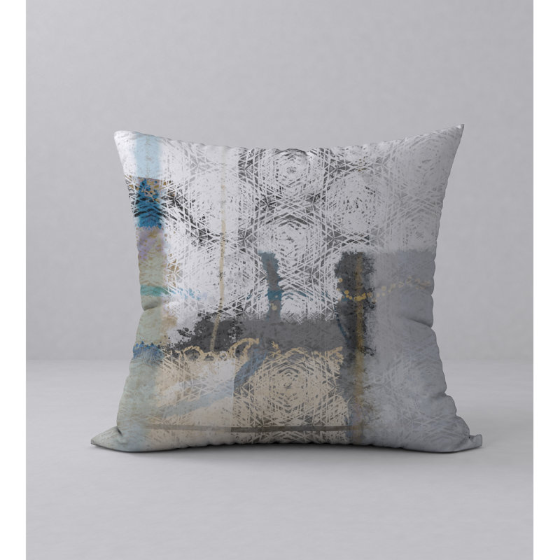 Geometric Reversible Throw Pillow, 24" x 24"