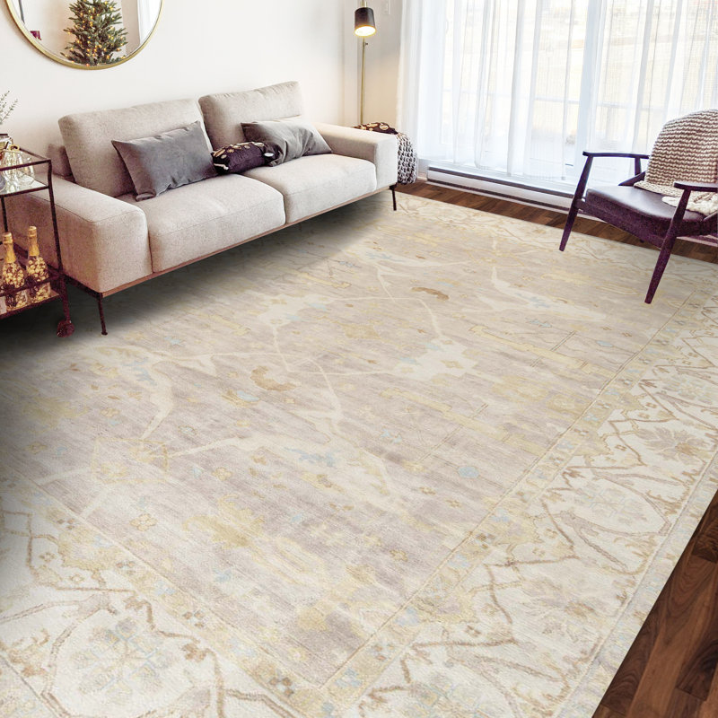 Wool Oriental Area Rug, Rectangle 9' x 12'