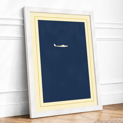 Solitary Flight Minimalist - Framed Print