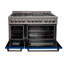 Cuisinière à double combustible ZLINE 48 po avec 7 brûleurs et 2 fours ZLINE-42983834