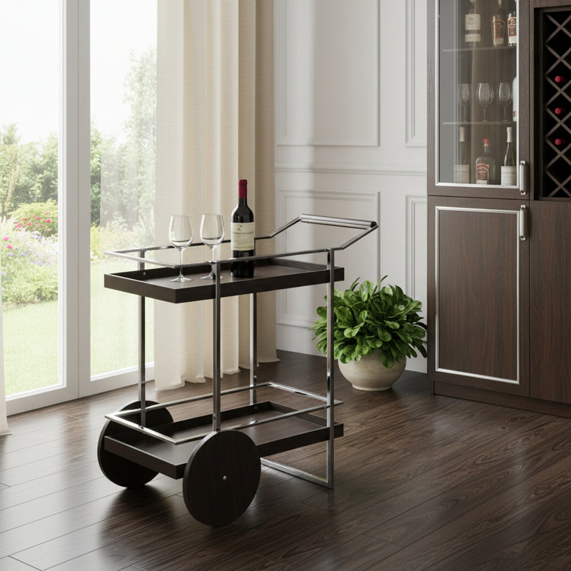 Antxon Metal Bar Cart