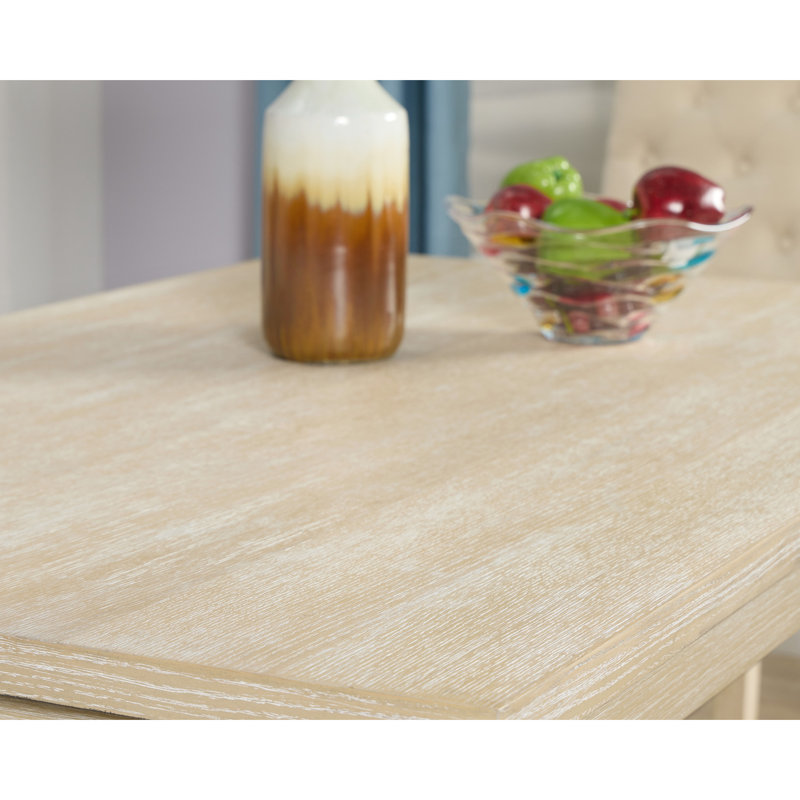 Table de salle à manger câblée à finition blanche - style urbain, pieds en bois, choix pratique, classeur fonctionnel de 38 po x 64 po 30 po