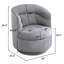 Fauteuil demi-tonneau pivotant de 29 po de largeur avec coussin lombaire-1565027378