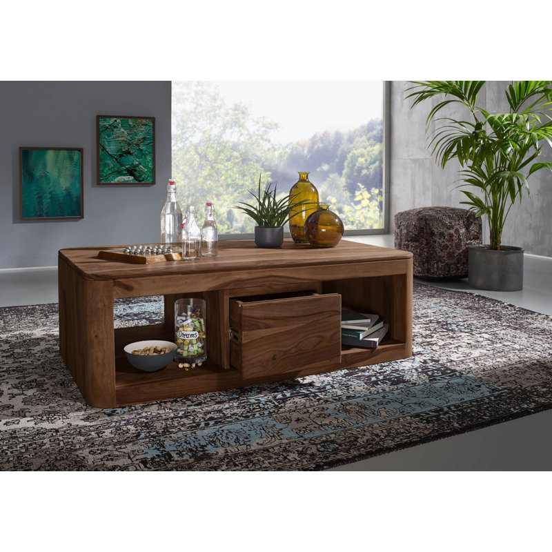 Toronto Solid Wood Four Leg Coffee Table with Storage
