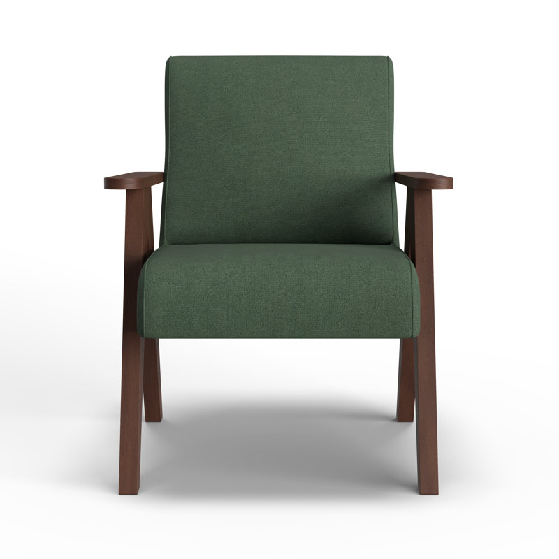 Fauteuil d'appoint, Noyer foncé, Pin