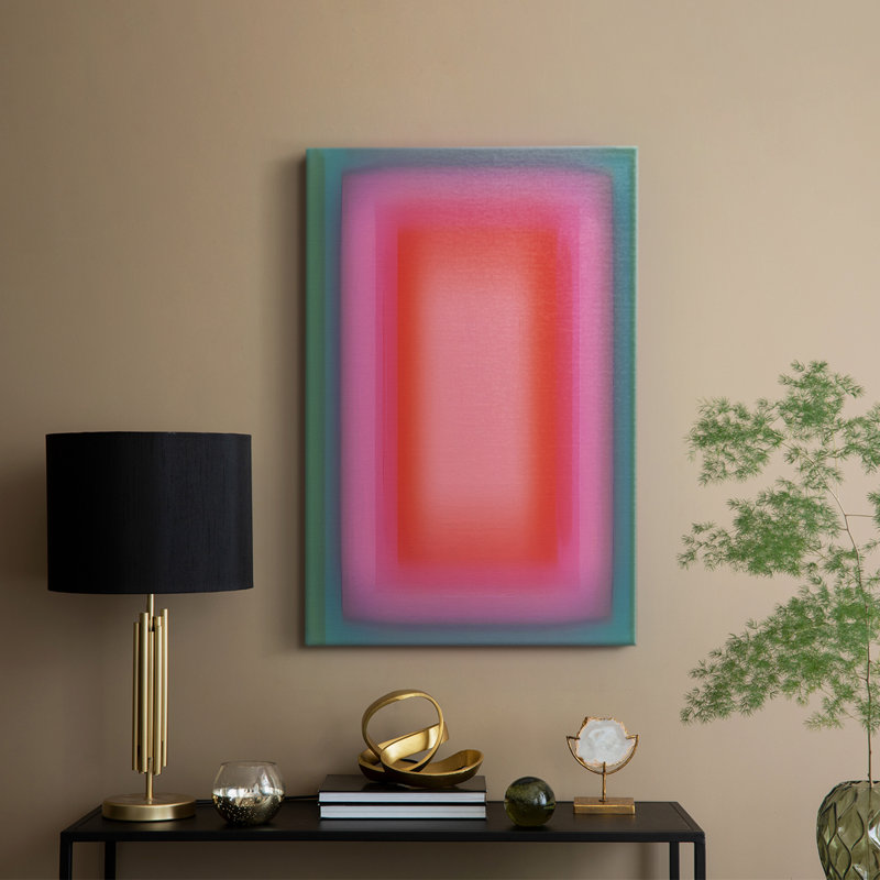 Aura vibrante II - Cavas enveloppés de galerie, H 18 po x l 12 po