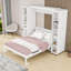 Grand lit escamotable avec rangement double et tête de lit, lattes-2001125706