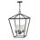4 - Bulb 24.5" H Outdoor Hanging Lantern