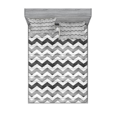Microfiber Chevron Sheet Set