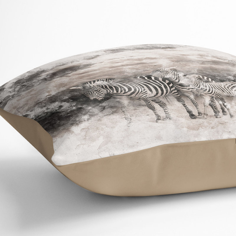 Square Throw Cushion, 55cm H x 55cm W x 20cm D, Stone