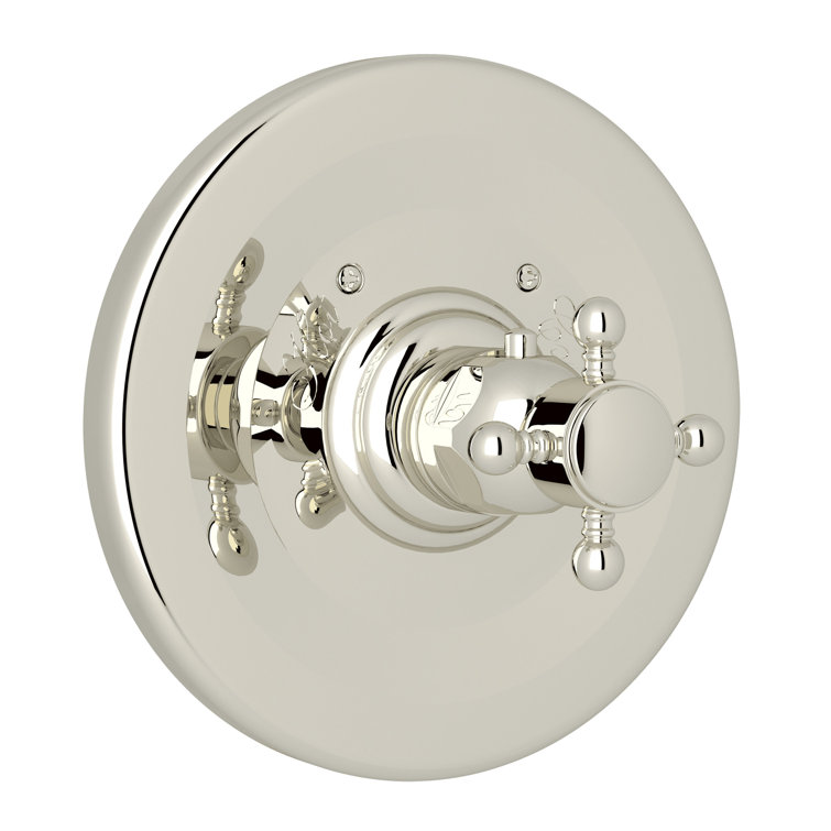 Thermostatic Valve Trim with Cross Handle and Without Volume Control