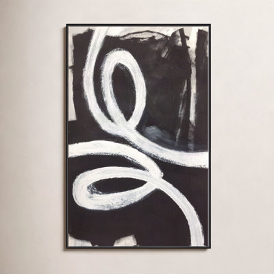 Hendrix "White Swirly Swirls 1" Print