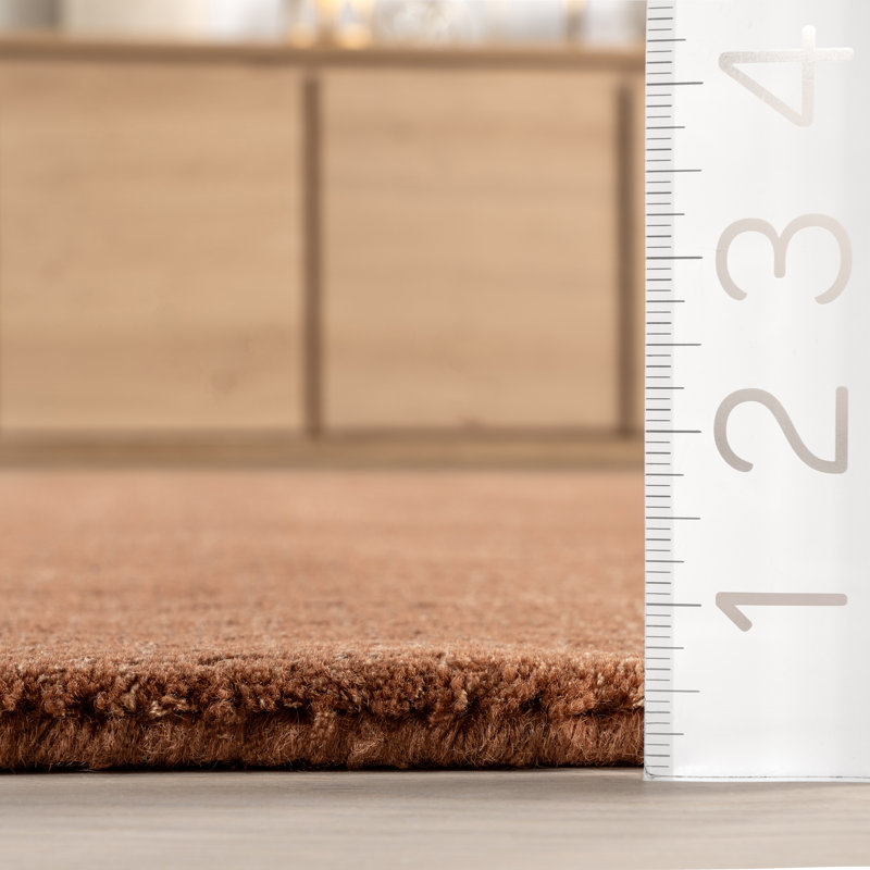 Tapis en mélange de laine tacheté Lahjar, Rectangle 11 pi 6 po x 14 pi 6 po