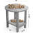 Caddo Plastic Adirondack Chair with Table-99680982