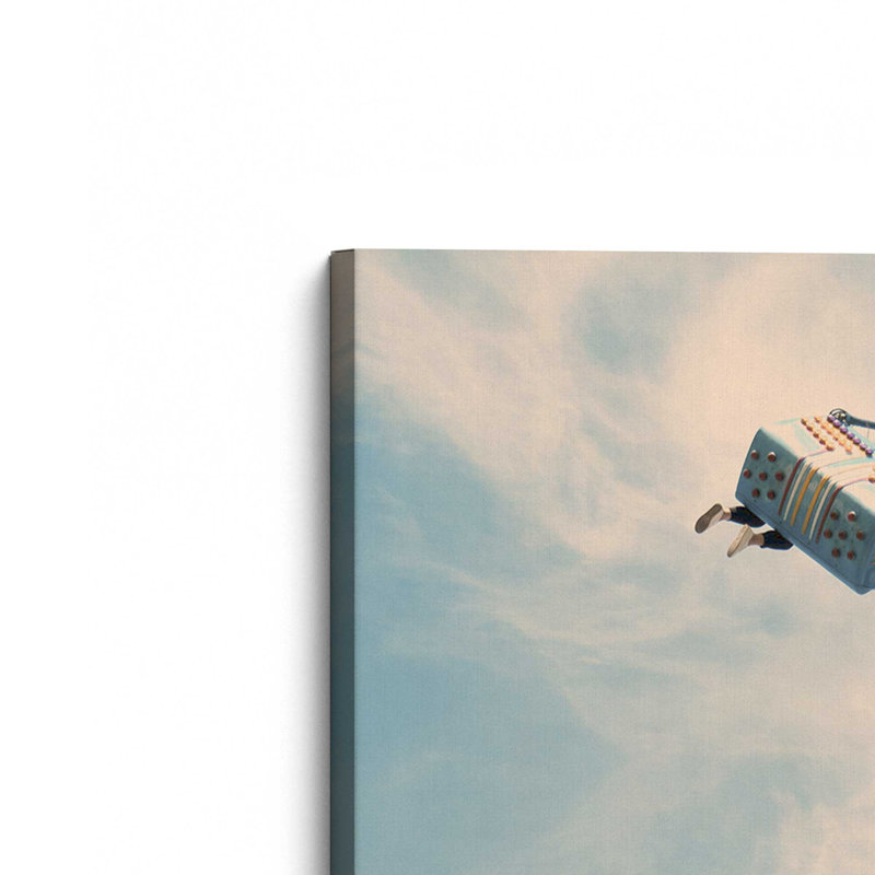 Swing Seats In The Sky On Canvas, 60" H x 40" W, Stretched Canvas