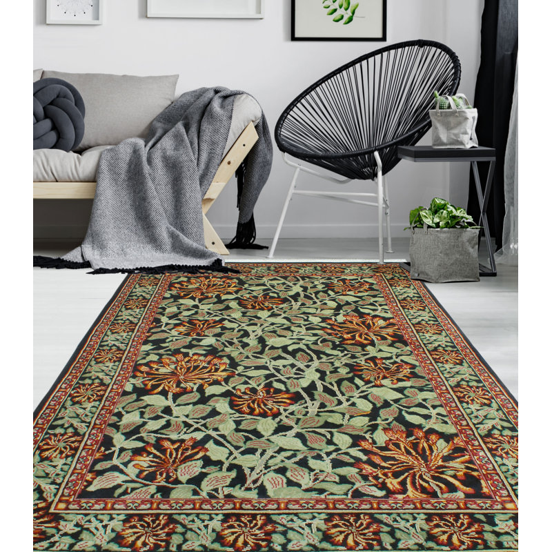 Pak-Persian Rashida Black Rug