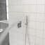 Double système de douche mural à fixation murale 10 po avec valve Roughin, chrome