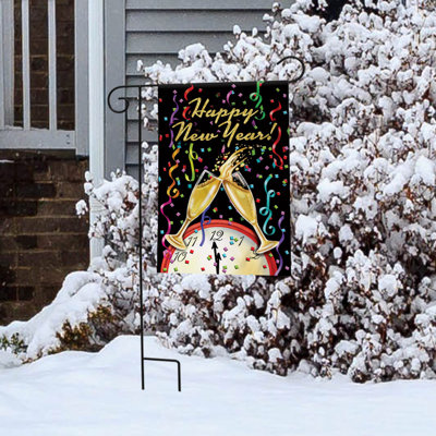 Drapeau de jardin «Happy New Year»