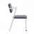 Metal Frame Office Chair with Padded Cushion,Gray and White