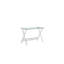 Bureau d'ordinateur en verre, table d'ordinateur portable en verre trempé transparent avec bureaux à bords arrondis, table de canapé