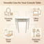 Elegant Anndrea 80cm Solid Wood Top Console Table - Light Finish Hand Finished Sturdy Versatile Hallway Living Room Furniture