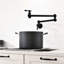 Robinet remplisseur mural noir mat, bras articulés à double articulation, grattage, rouille, laiton à 100% pour une meilleure performance-643448982