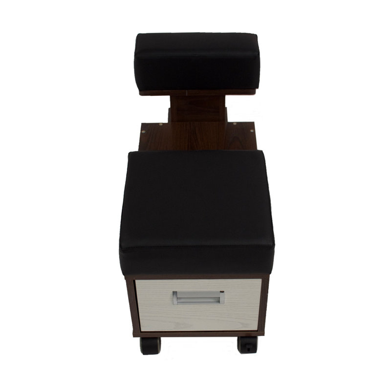 Leather Ottoman, Brown