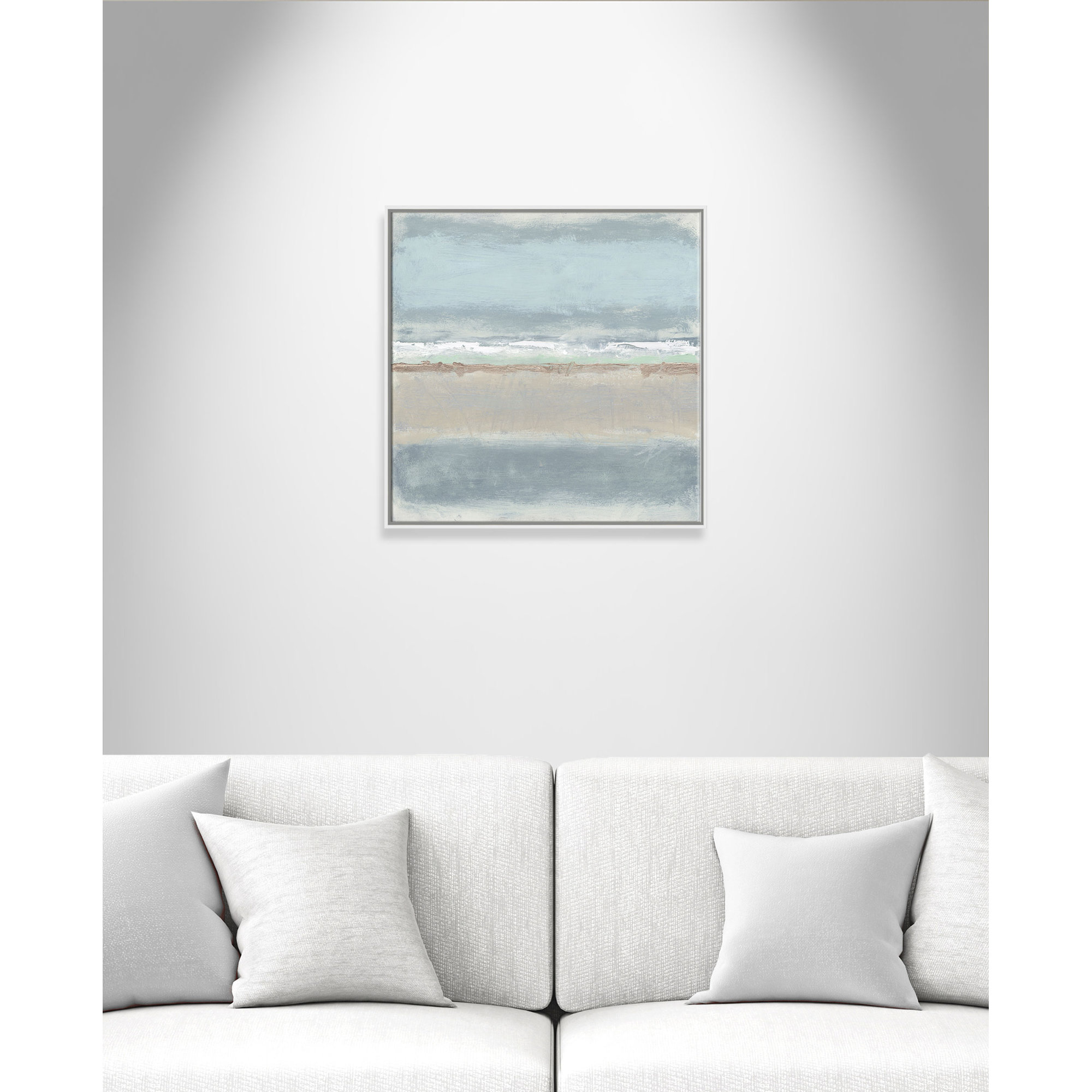 Dandelion 2 - Painting Print on Canvas by Filippo Ioco, 30" H x 30" W x 2" D, White